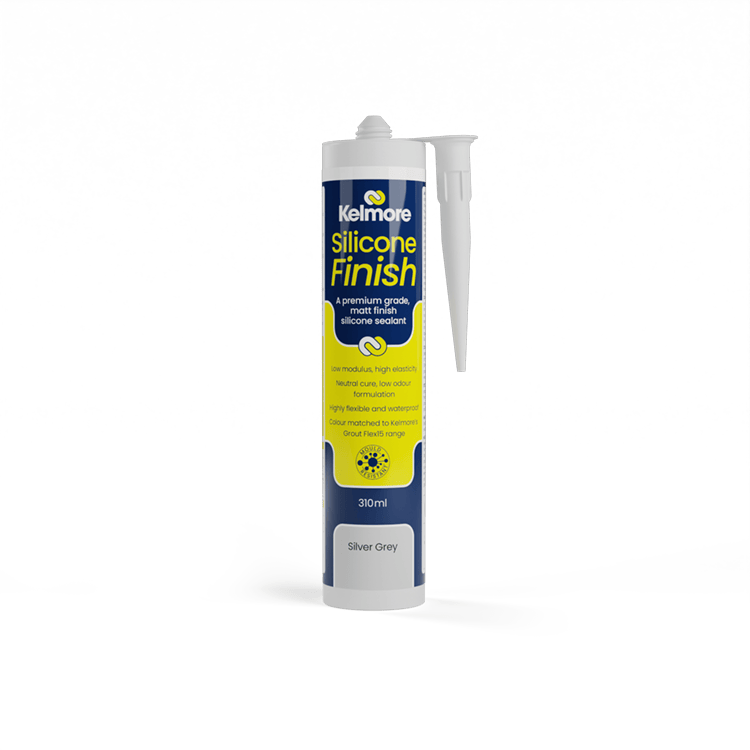 Kelmore Silicone Finish Silver Grey 310ml - High-quality tile sealing solution