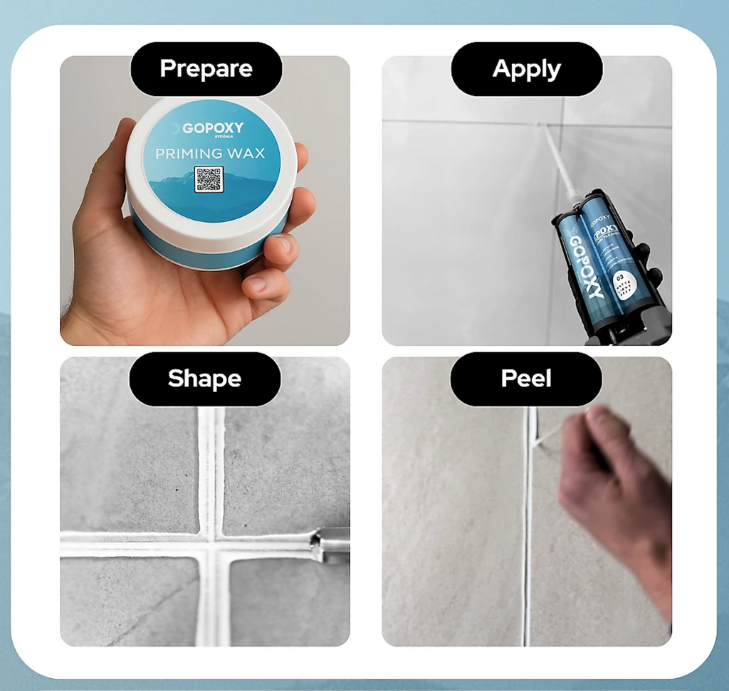 GoPoxy No Mess Epoxy Tile Grout Sand 13