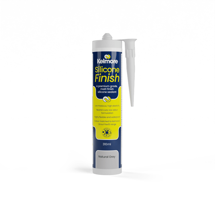Kelmore Silicone Finish Natural Grey 310ml - High-quality tile sealing solution