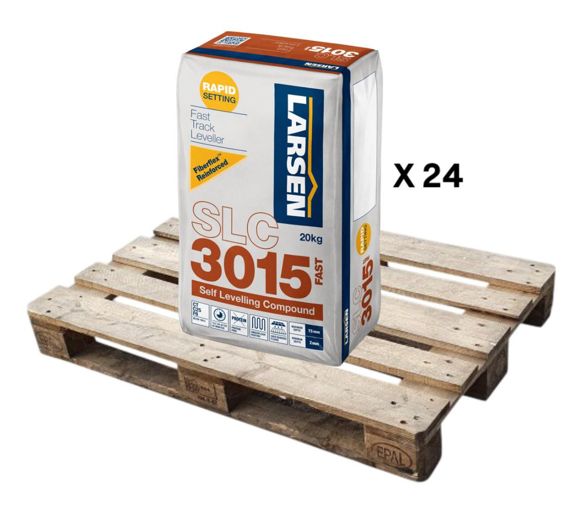 Larsen SLC3015 Rapid Set Pro Single Part Flexible Fibre Self Levelling Compound 20kg (24 Bag Pallet) - Larsen self-levelling compound