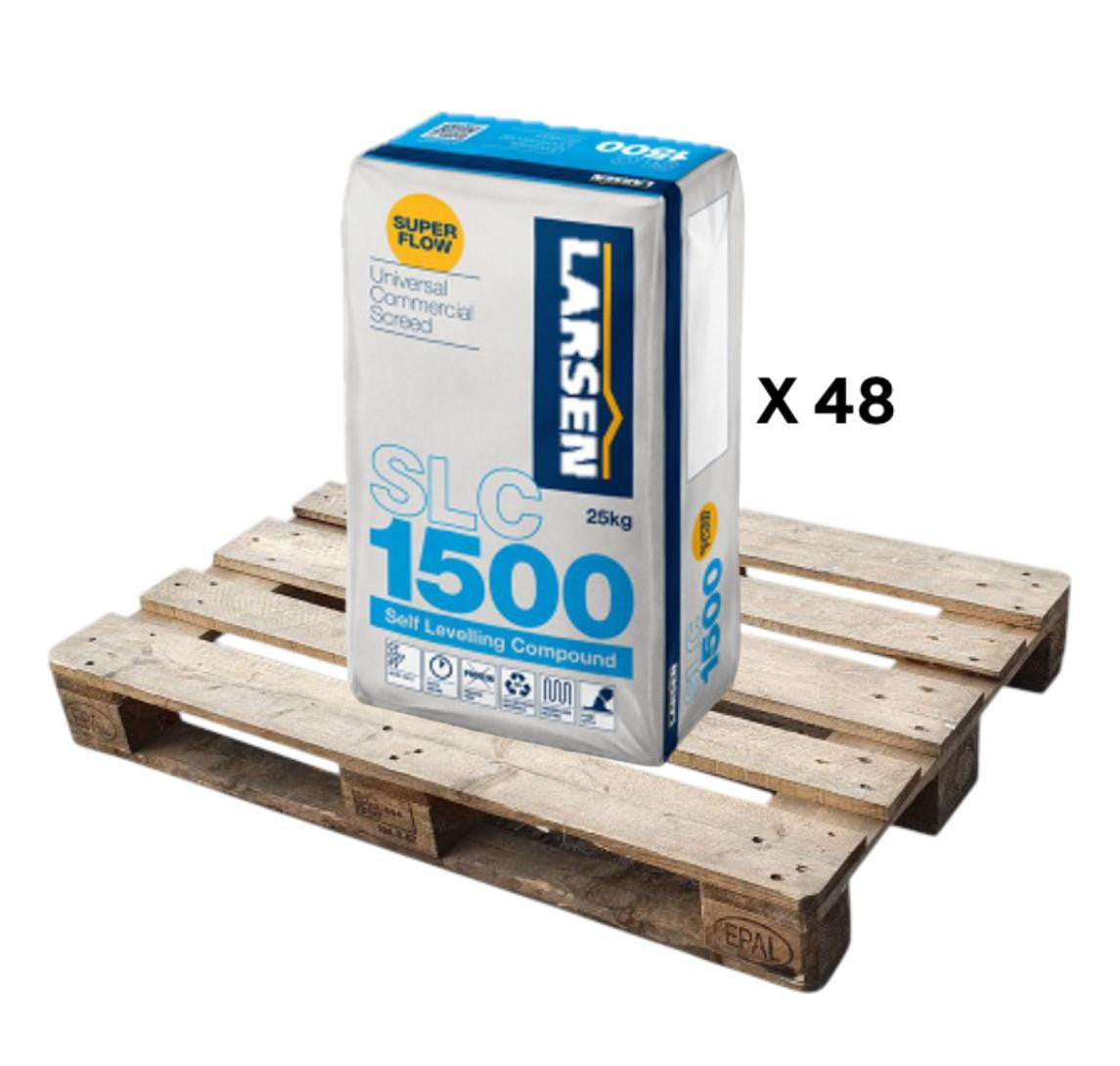 Larsen Professional SLC1500 Self Levelling Compound Commercial Grey 25kg (48 Bag Pallet) - Larsen self-levelling compound