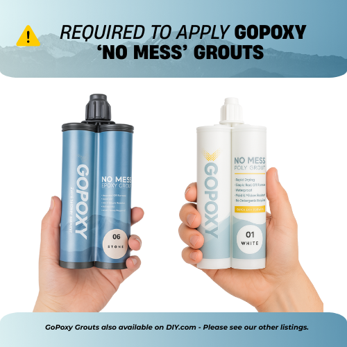 GoPoxy toolkit required for application of GoPoxy no mess epoxy grout