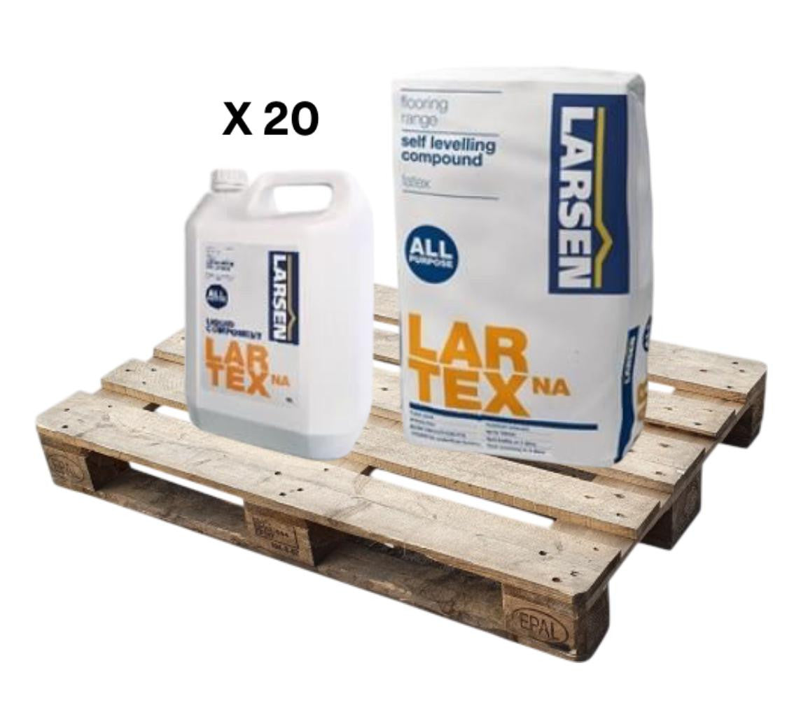 Larsen Professional Lartex NA Two Part Self Levelling Compound Grey 20kg (20 Bag Pallet) - Larsen self-levelling compound