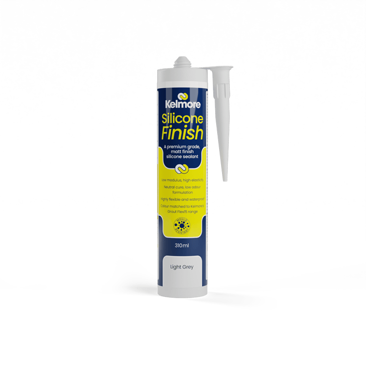 Kelmore Silicone Finish Light Grey 310ml - High-quality tile sealing solution