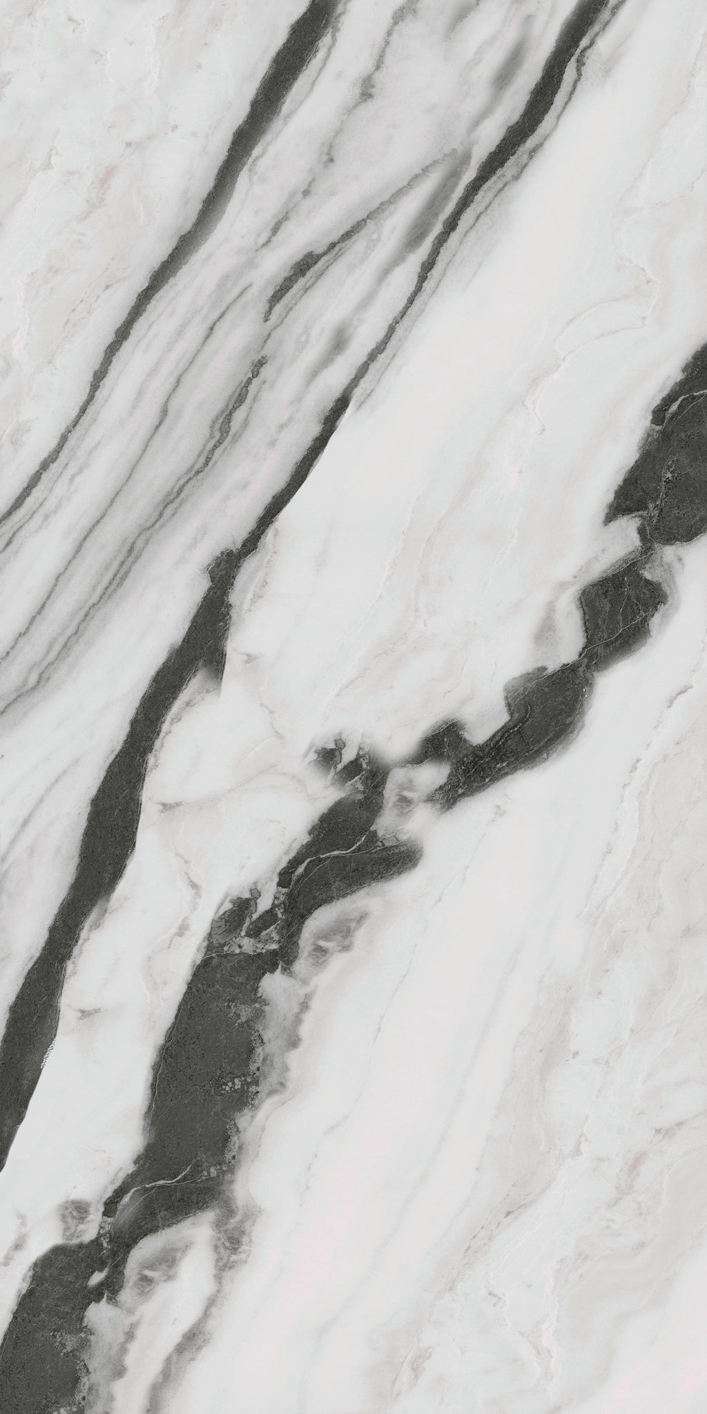 RAK Panda Marble White Matt Marble-Effect Porcelain Slab 120x240cm — Clearance Pallet Deal