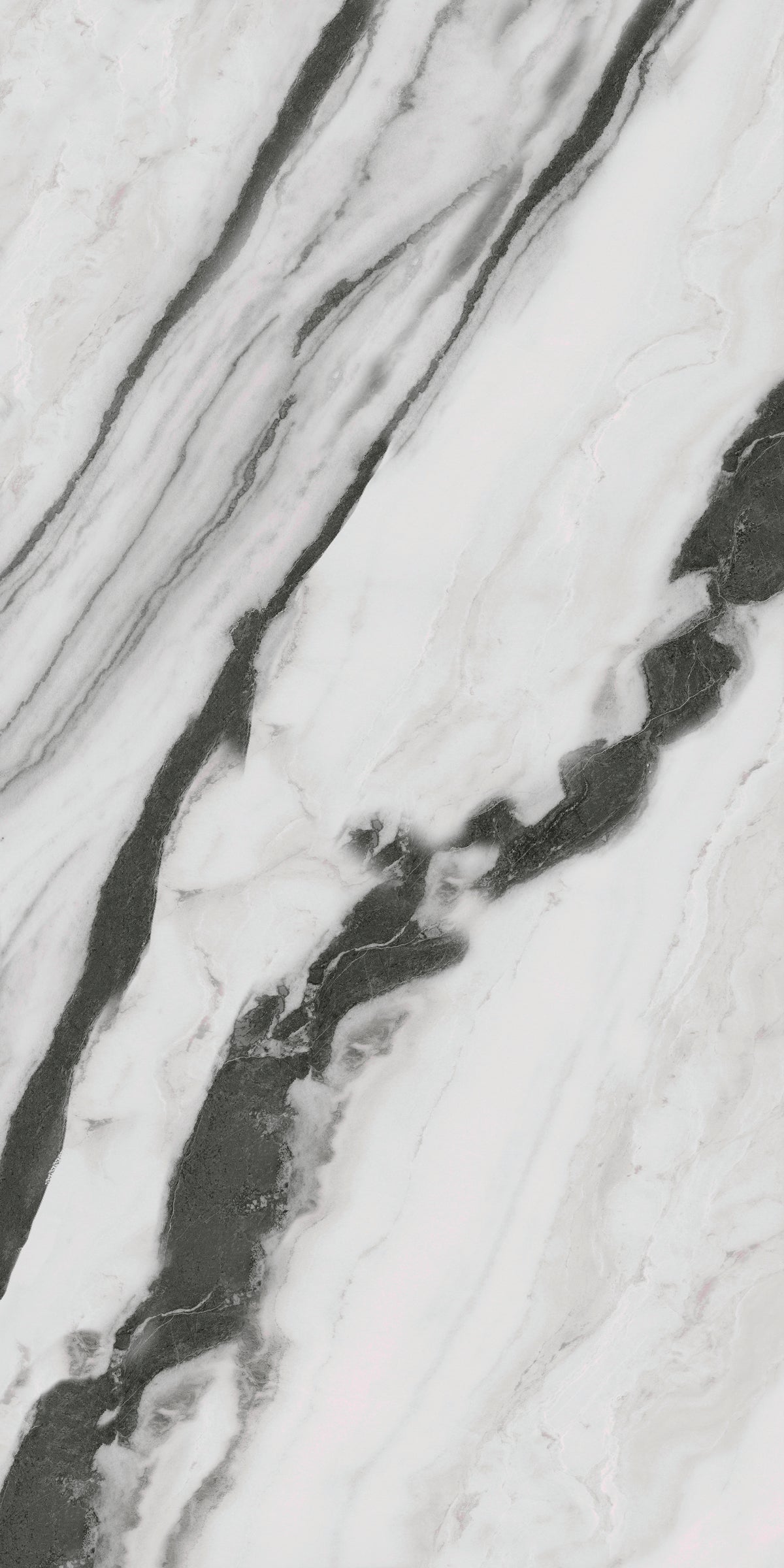 RAK Panda Marble White Matt Marble-Effect Porcelain Slab 120x240cm — Clearance Pallet Deal