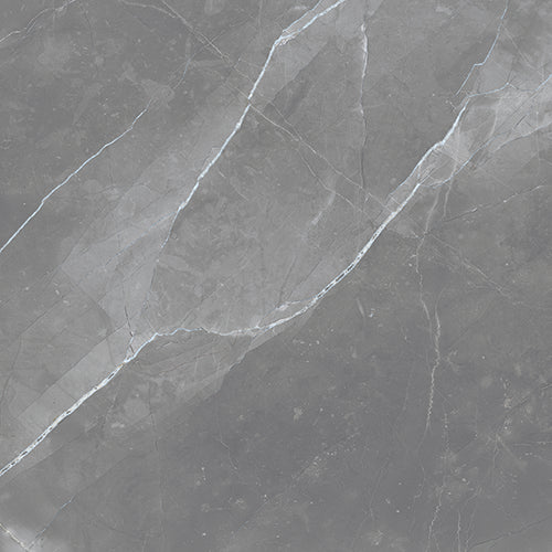 RAK Amani Light Grey Polished Marble-Effect Porcelain Tile