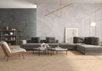 Amalfi Pearl Polished Marble-Effect Porcelain Tile