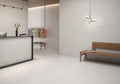 Reverie White Matt Concrete-Effect Porcelain Tile