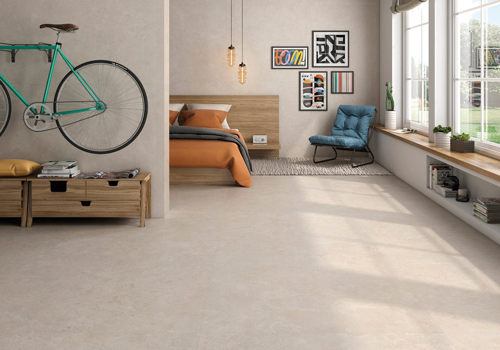 Provence Ivory Matt Stone-Effect Porcelain Tile