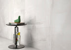 Zen White Polished Onyx-Effect Porcelain Tile