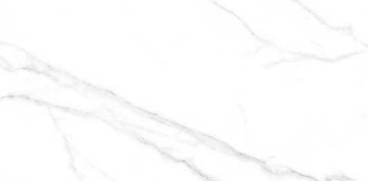 Alpine White marble effect matt porcelain tile 60x120cm with subtle grey veining - tile face