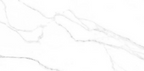 Alpine White marble effect matt porcelain tile 60x120cm with subtle grey veining - tile face