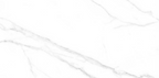 Alpine White marble effect matt porcelain tile 60x120cm with subtle grey veining - tile face