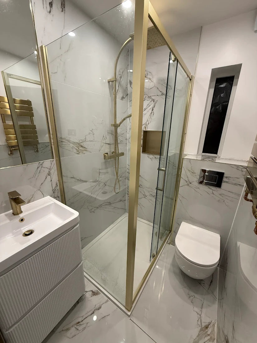 Ayora White Polished Porcelain Wall & Floor Tile - 60x120cm