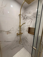 Ayora White Polished Porcelain Wall & Floor Tile - 60x120cm