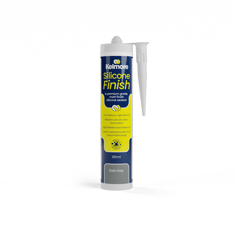 Kelmore Silicone Finish Dark Grey 310ml - High-quality tile sealing solution