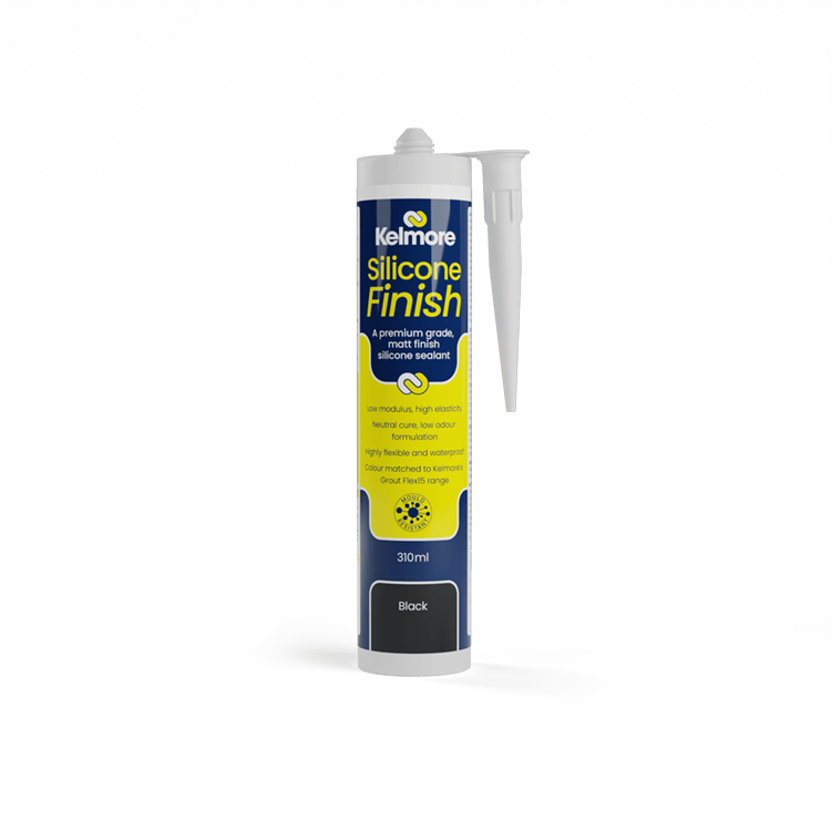 Kelmore Silicone Finish Black 310ml - High-quality tile sealing solution