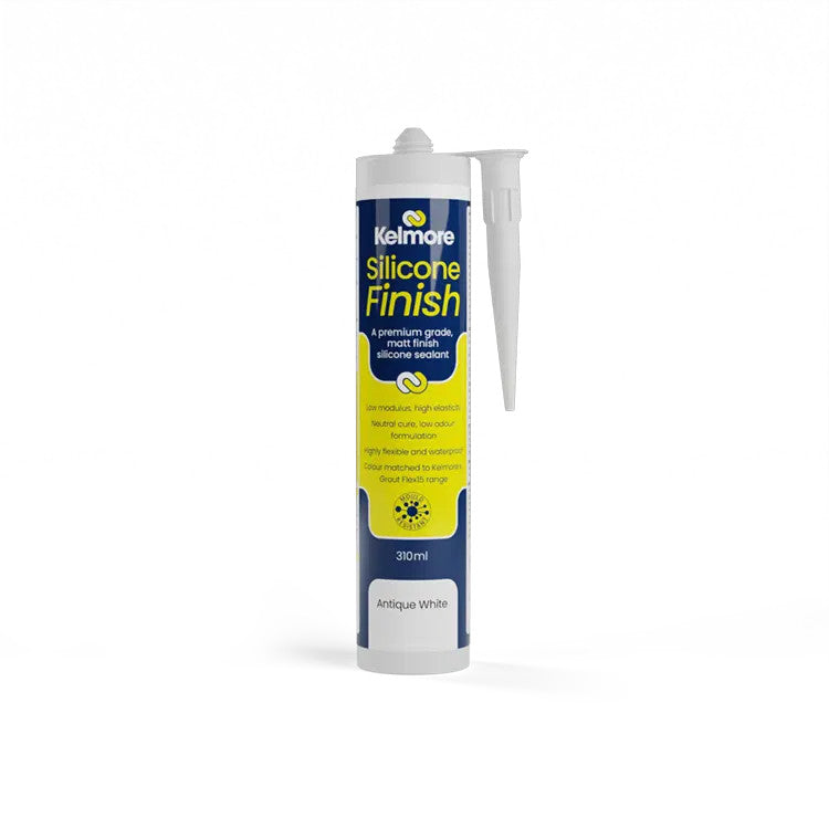 Kelmore Silicone Finish Antique White 310ml - High-quality tile sealing solution