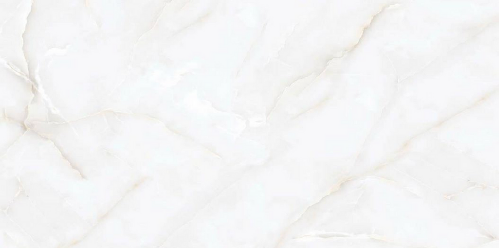 Halo White Onyx Gloss Porcelain Tile 60x120cm luxury white marble effect tile polished floor and wall tile - tile face