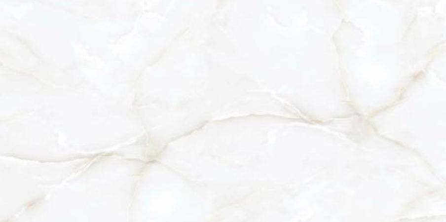 Halo White Onyx Gloss Porcelain Tile 60x120cm luxury white marble effect tile polished floor and wall tile - tile face