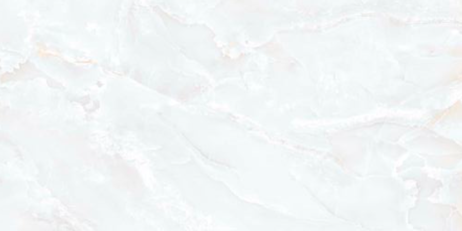 Misty White Onyx Gloss Porcelain Tile 60x120cm white onyx marble effect tile with subtle beige veining luxury floor tile - tile face