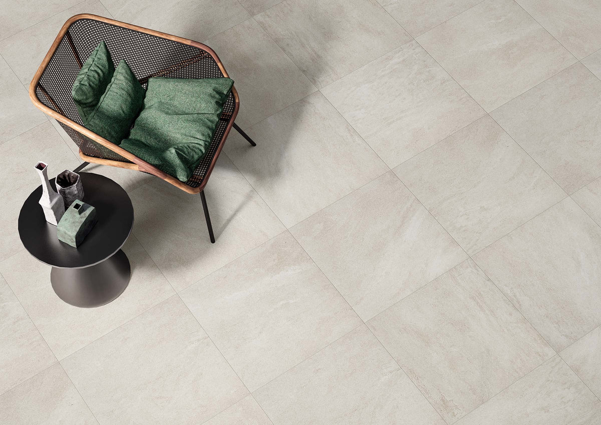 RAK Curton Beige Matt Concrete-Effect Porcelain Tile 60x60cm — Clearance Pallet Deal