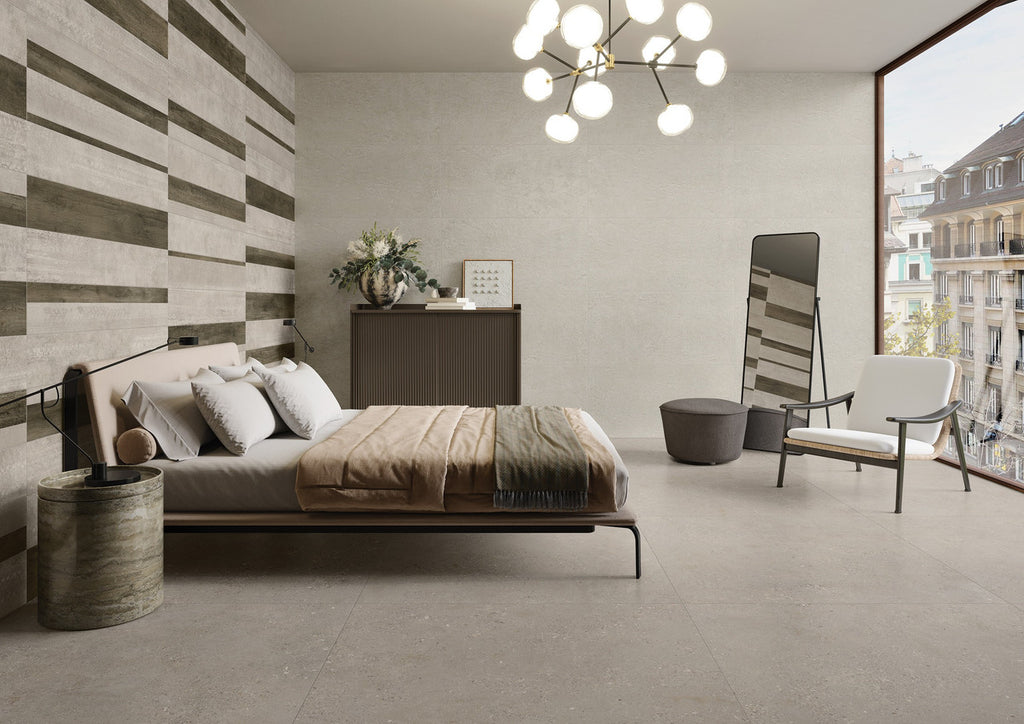 Creative concrete P matt tile from RAK Ceramics collection