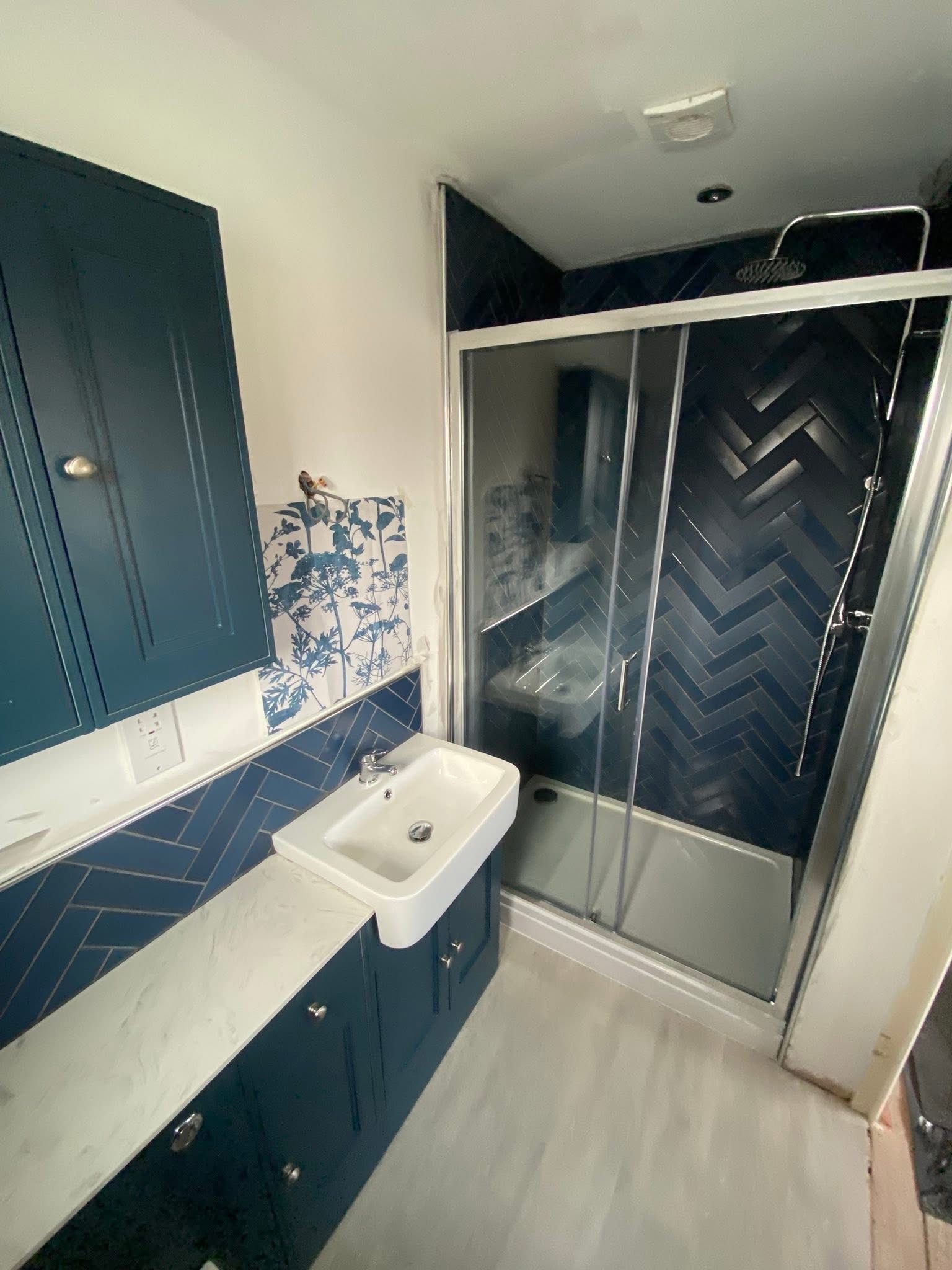 Serene Blue Matt Ceramic Metro Wall Tile - 6x25cm