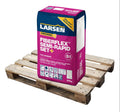 Larsen Professional FiberFlex Semi-Rapid Set+ S1 Tile Adhesive Grey 20kg Half Pallet (24 Bags Tail Lift)