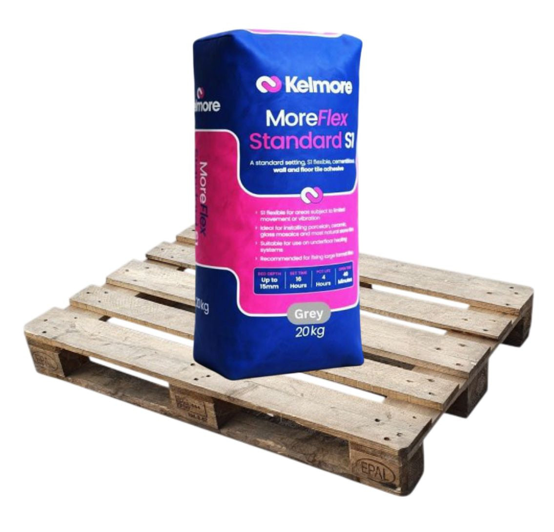 Kelmore MoreFlex Standard S1 Grey Wall & Floor Tile Adhesive 20kg