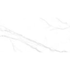 Alpine White marble effect matt porcelain tile 60x120cm with subtle grey veining - tile face