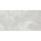 Close-up of Amalfi Pearl polished marble-effect porcelain tile surface