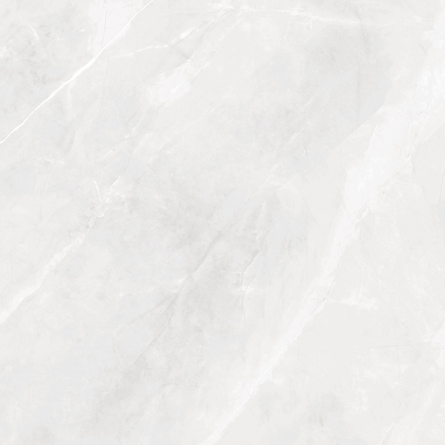 Amalfi White Polished Marble-Effect Porcelain Tile