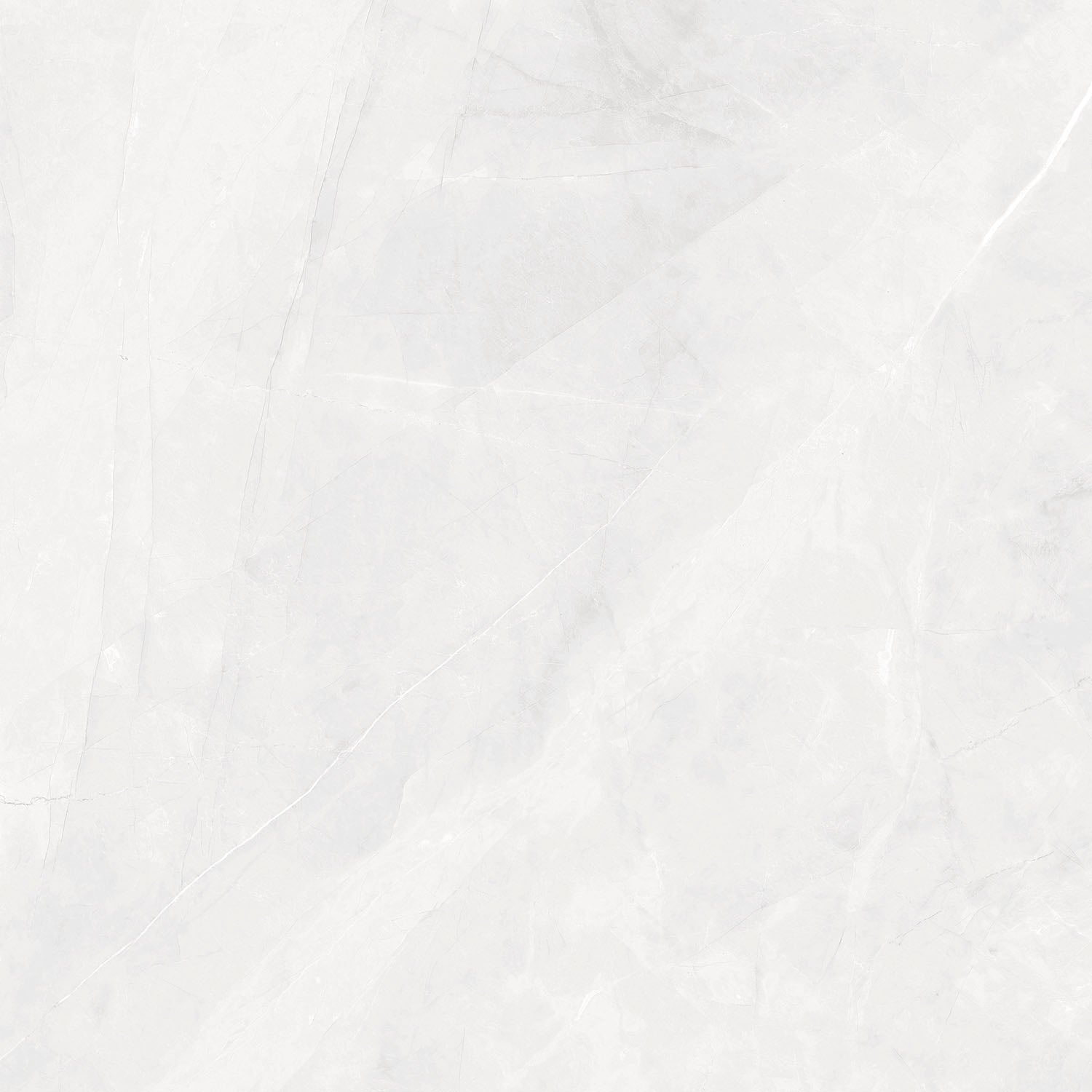 Amalfi White Polished Marble-Effect Porcelain Tile