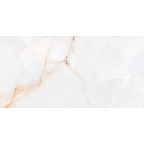 Aurora copper Onyx Gloss Porcelain Tile 60x120cm luxury white tile with copper veins - tile face