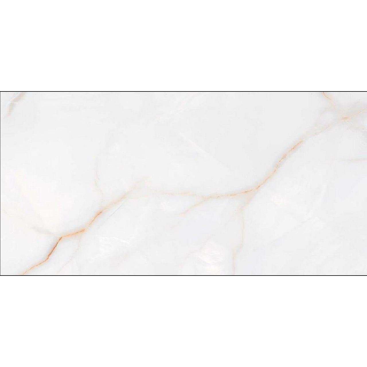 Aurora copper Onyx Gloss Porcelain Tile 60x120cm luxury white tile with copper veins - tile face