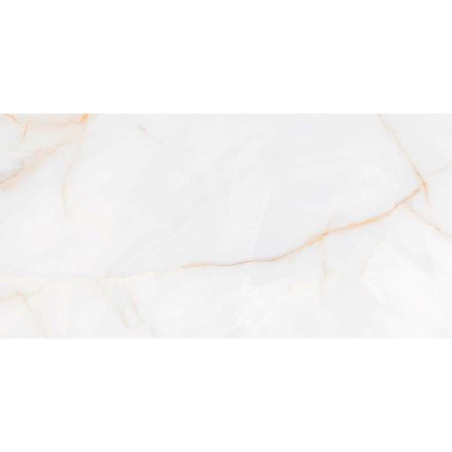 Aurora copper Onyx Gloss Porcelain Tile 60x120cm luxury white tile with copper veins - tile face