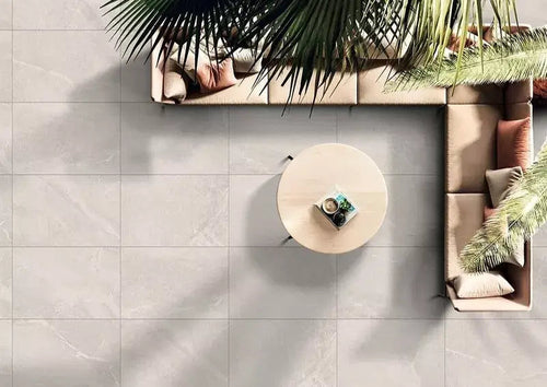 Bodo white modern outdoor porcelain paving tiles 900x600mm