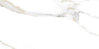 Borealis Gold Super-Polished Marble-Effect Porcelain Tile