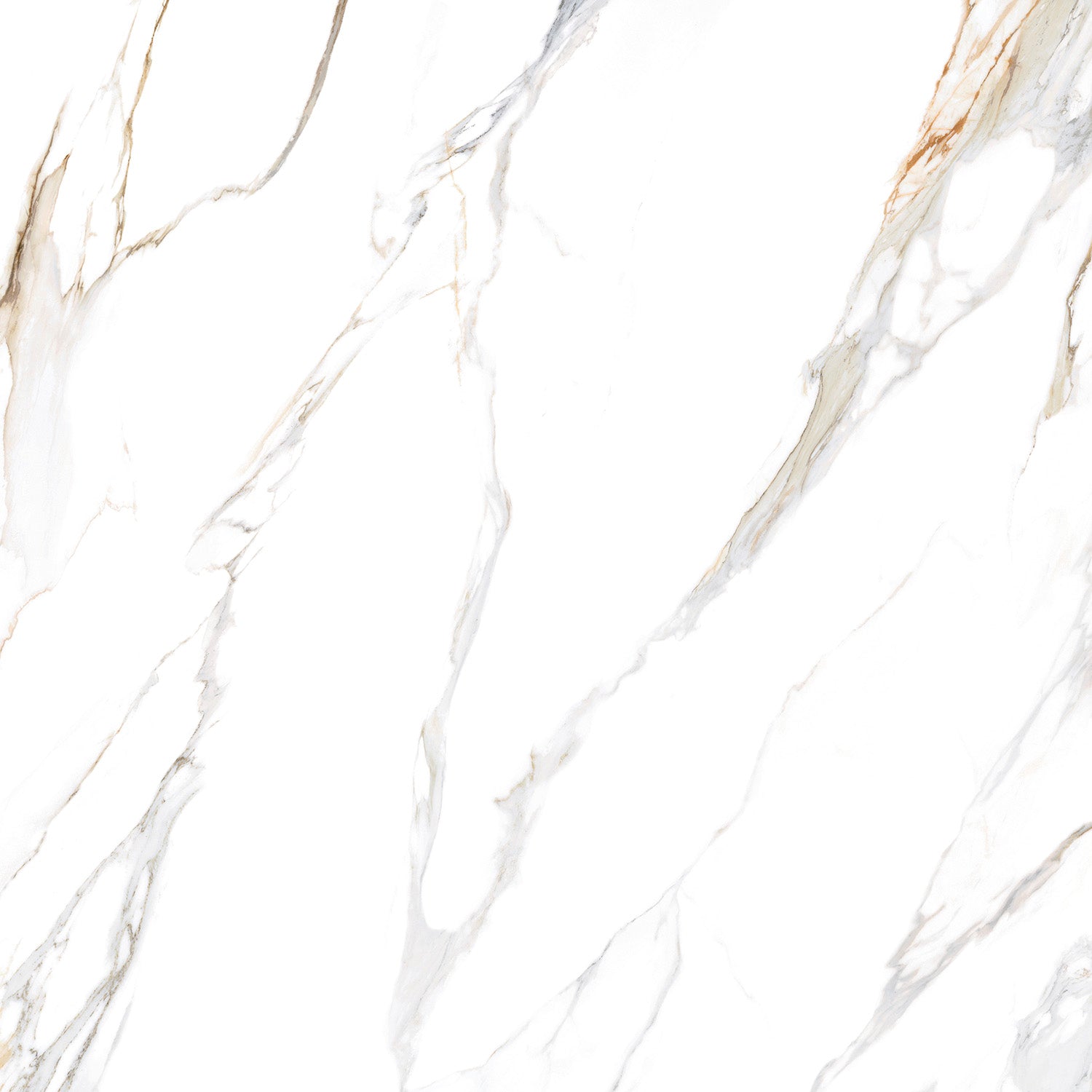 Borealis Gold Super-Polished Marble-Effect Porcelain Tile
