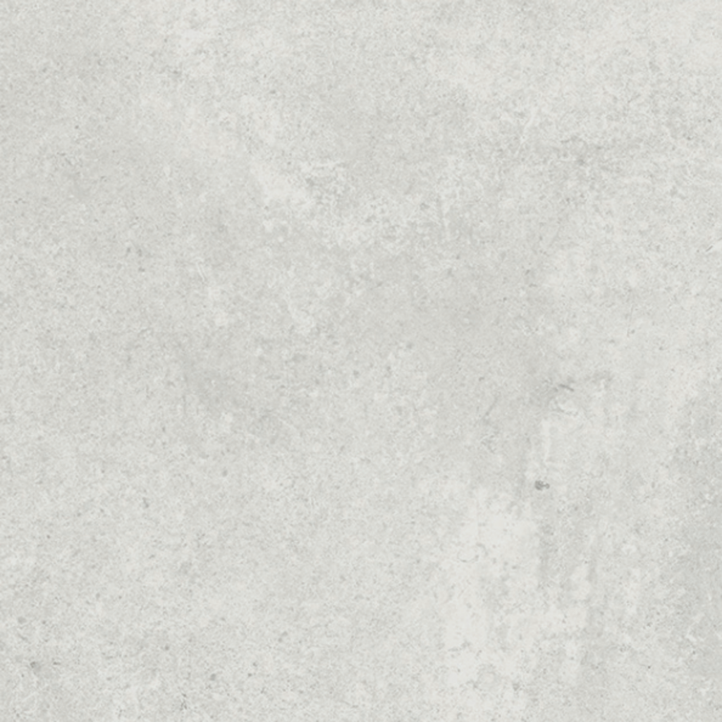 Close-up view of Brisa White 45x45cm tile showing detailed stone-effect texture and soft white tone.