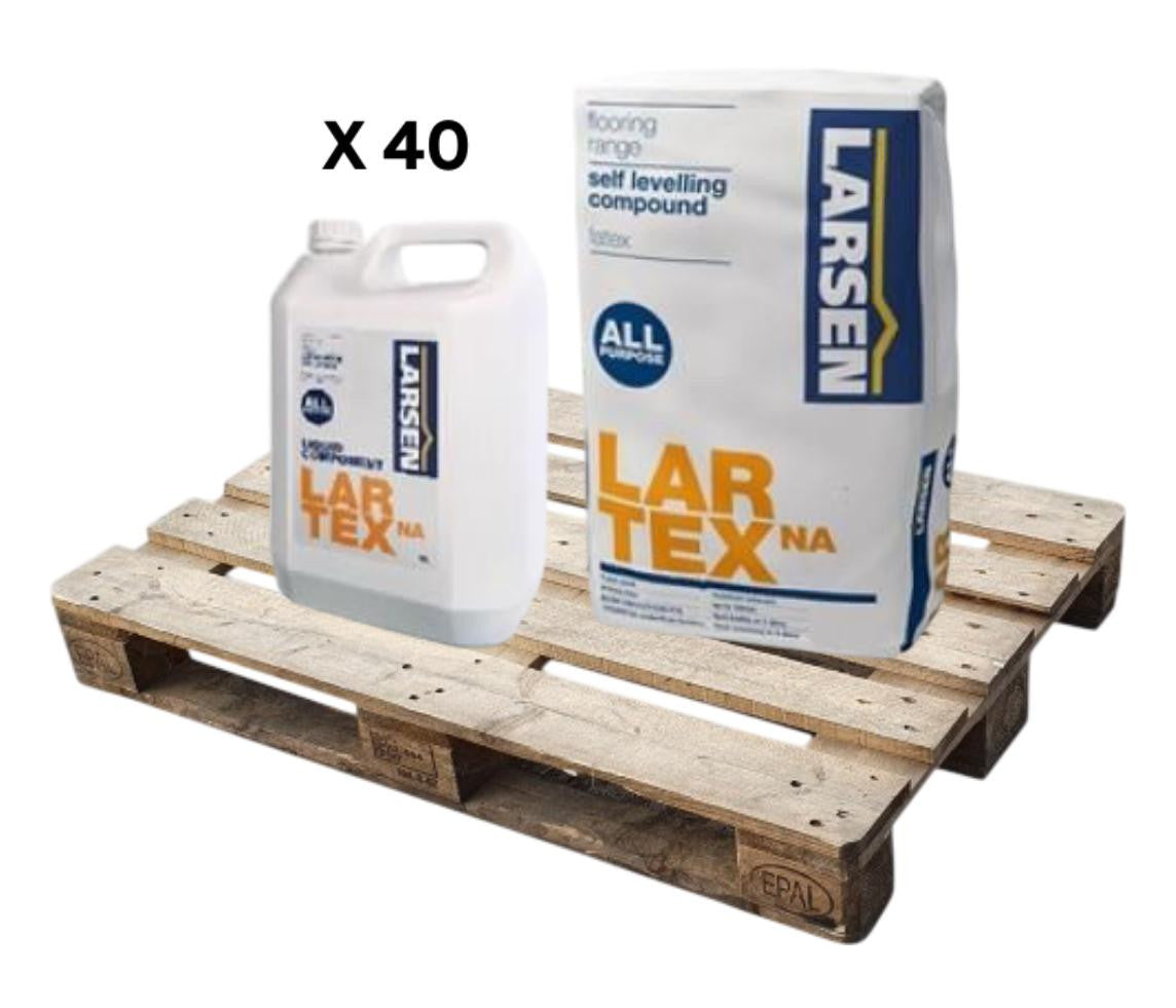 Larsen Professional Lartex NA Two Part Self Levelling Compound Grey 20kg (40 Bag Pallet) - Larsen self-levelling compound