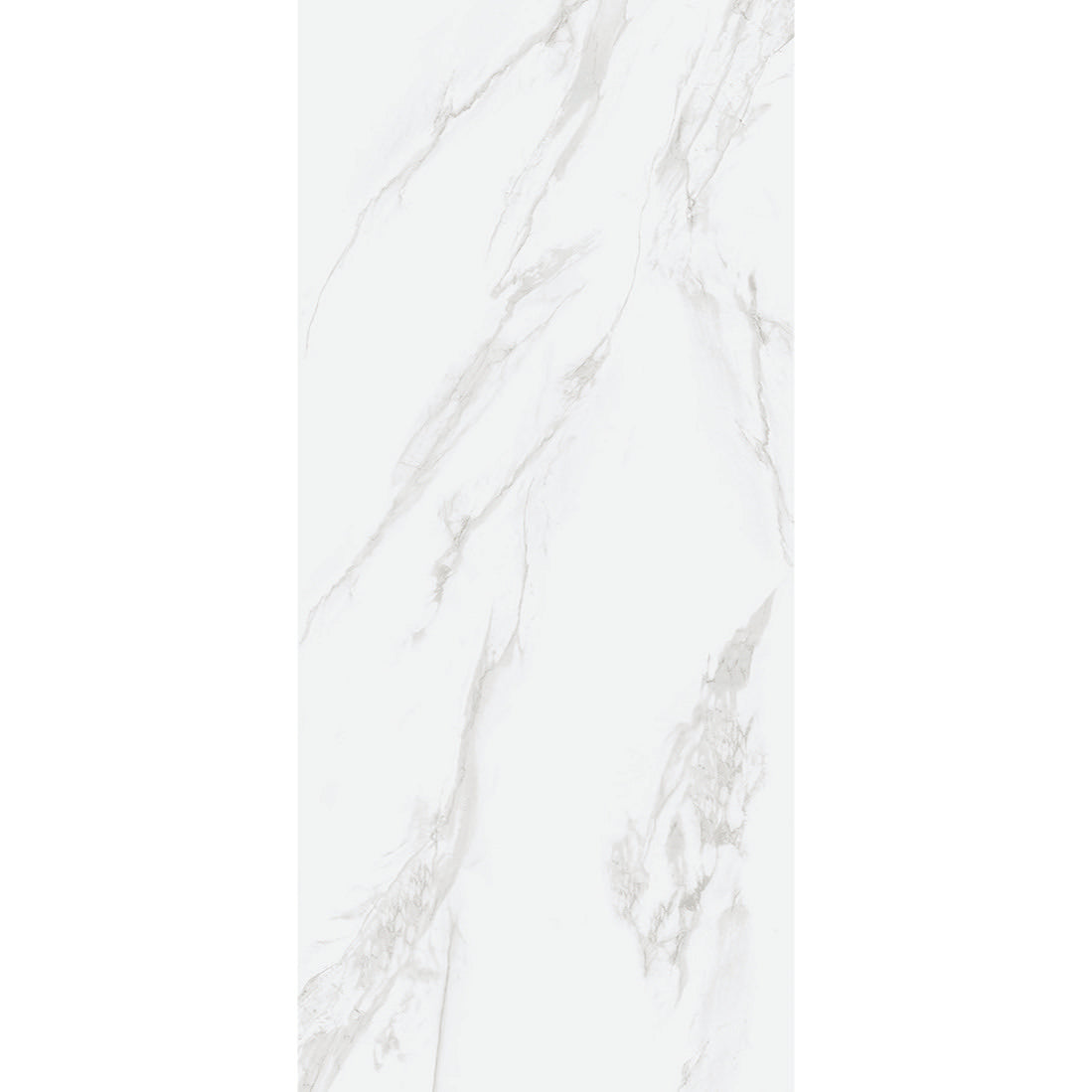 Carrara Grey Matt Marble-Effect Porcelain Tile — tile detail