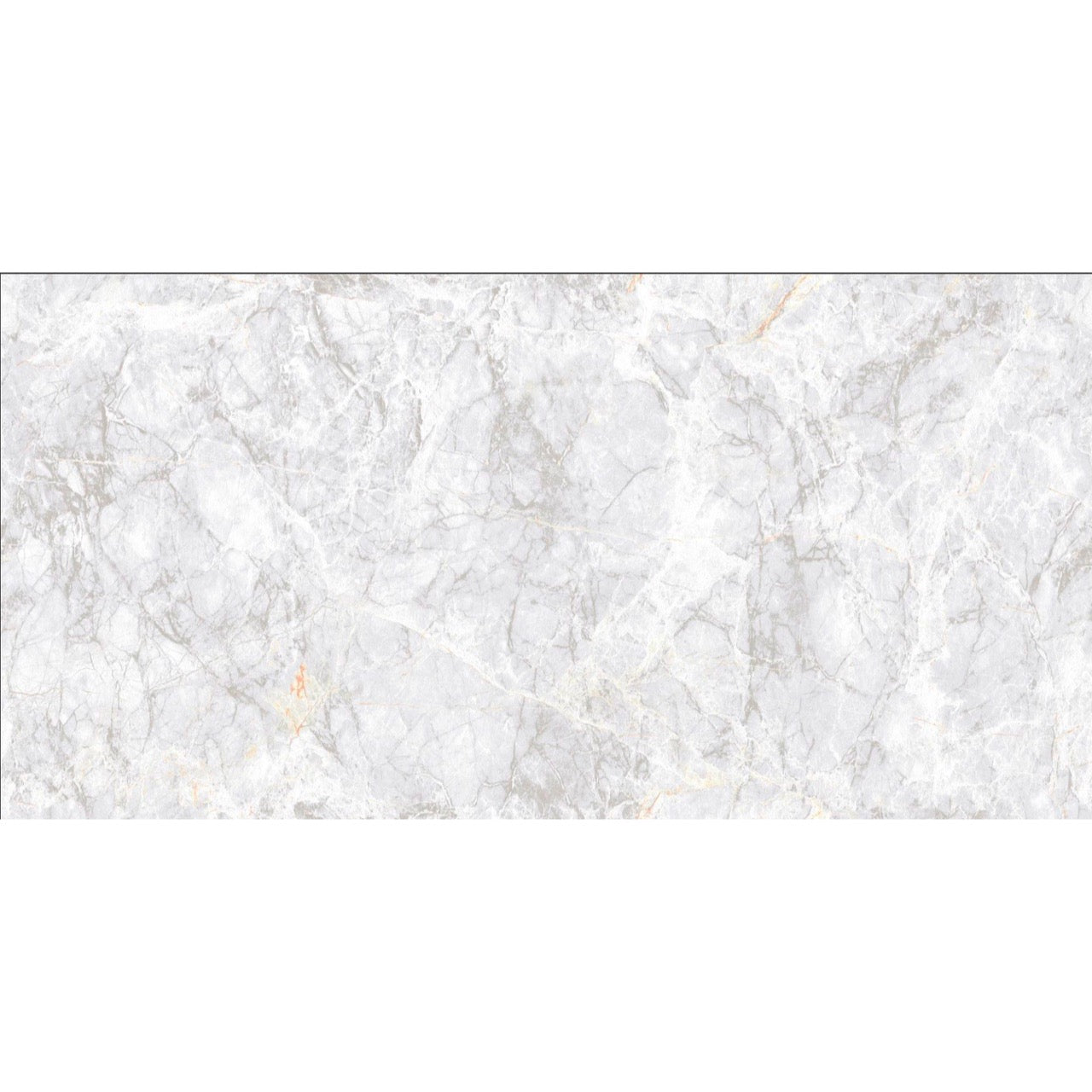 Close-up of individual tile pattern in the Celeste Grey range with high-gloss finish and elegant marble texture.