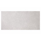 Clay White marble effect glossy porcelain tile 60x120cm with soft marble veining.
