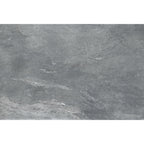 Mid grey porcelain paving tile face showing cloud-like tonal movement 900x600mm