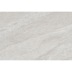 Neutral light grey porcelain paving tile showing directional movement 900x600mm