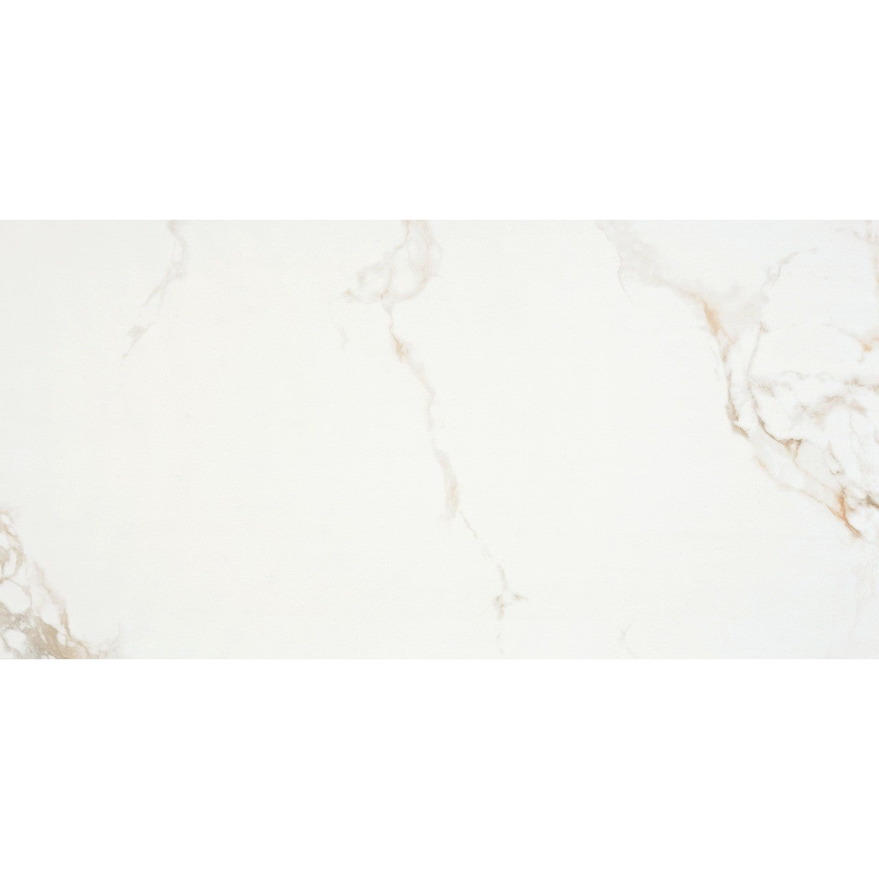 Close-up of Como White porcelain tile with satin finish and light marble-style texture.