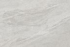 Light grey speckled stone effect porcelain paving tile face 900x600mm